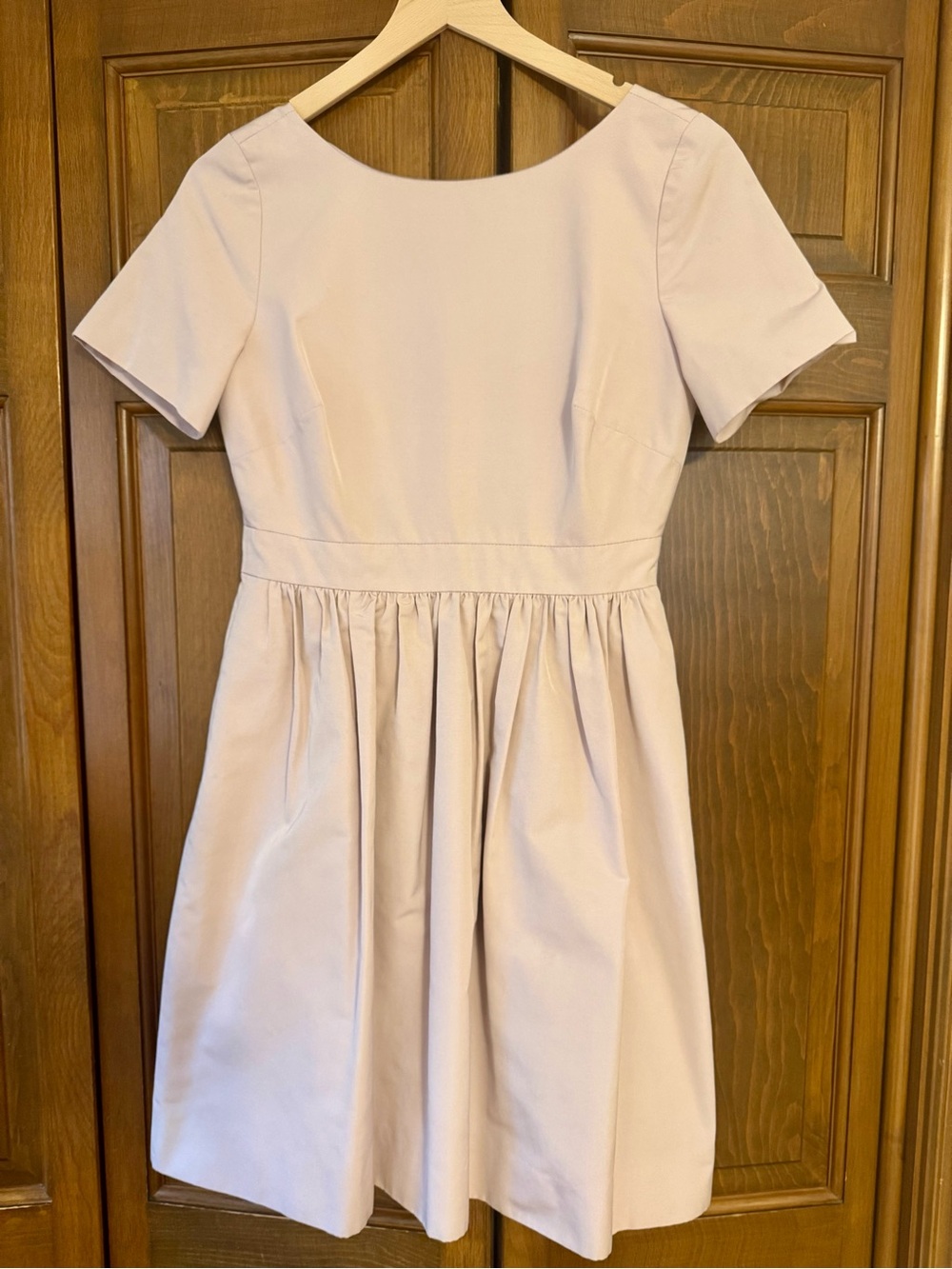 J. Crew Collection Women’s Lilac Lined Short Sleeve Pleated Waist Dress